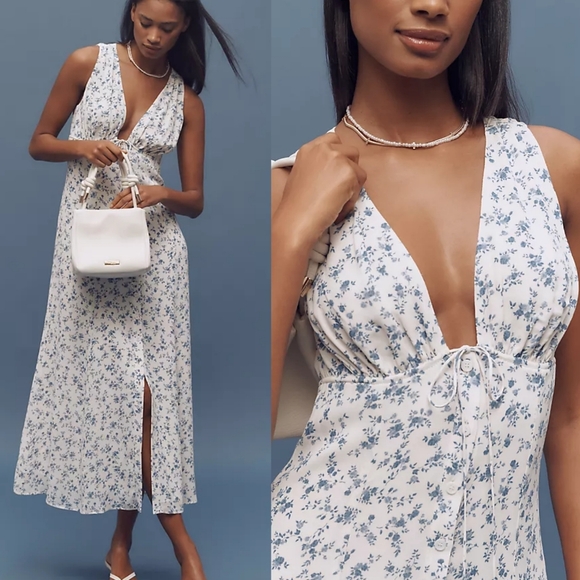 🚨NWT Reformation Ceara Gracie Midi Dress - Picture 4 of 13